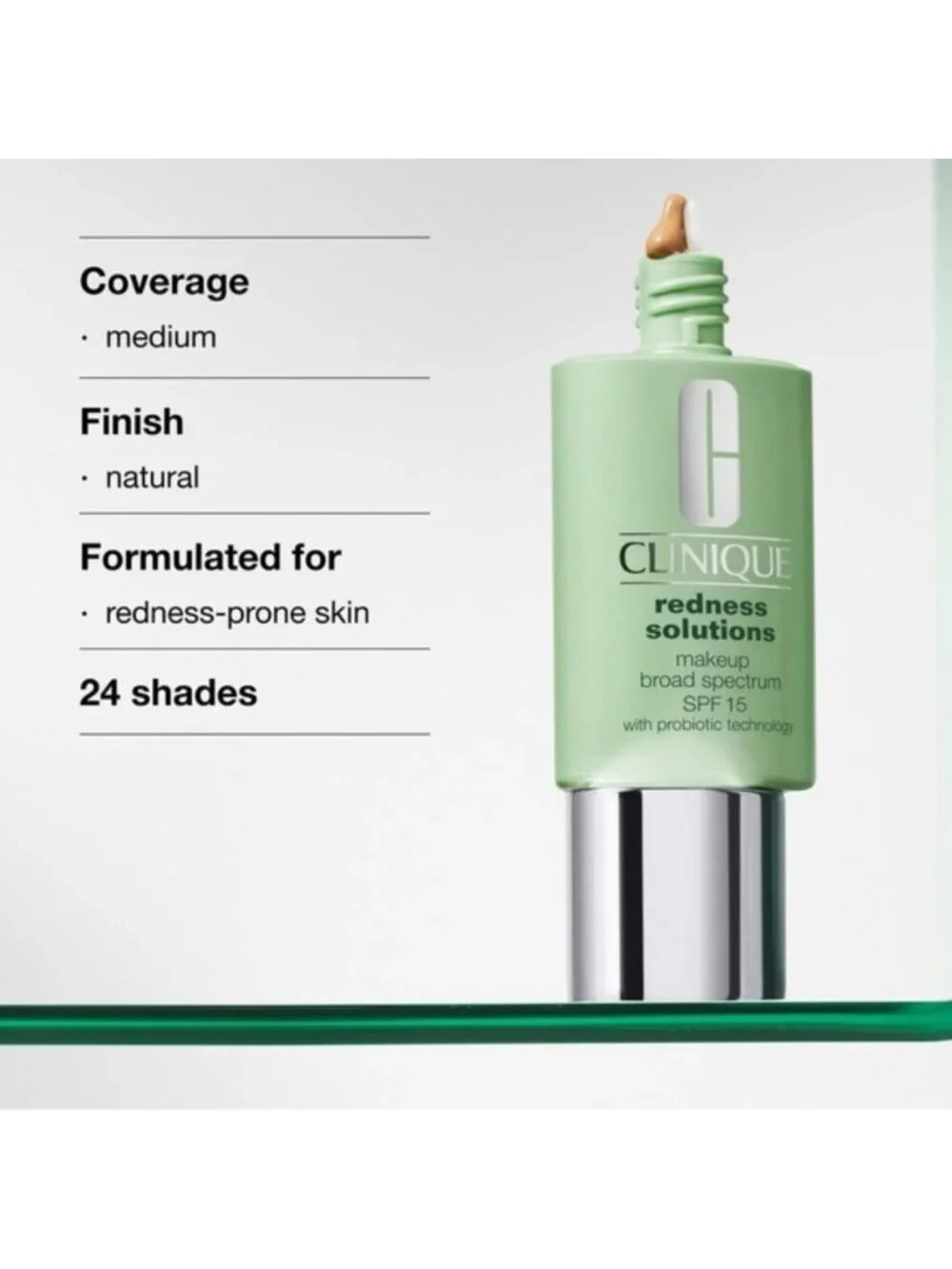 Clinique Redness Solutions Makeup “CN 20 Calming Fair” NIB